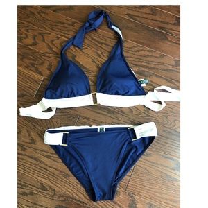 Ralph Lauren BIKINI bathing suit with gold ring